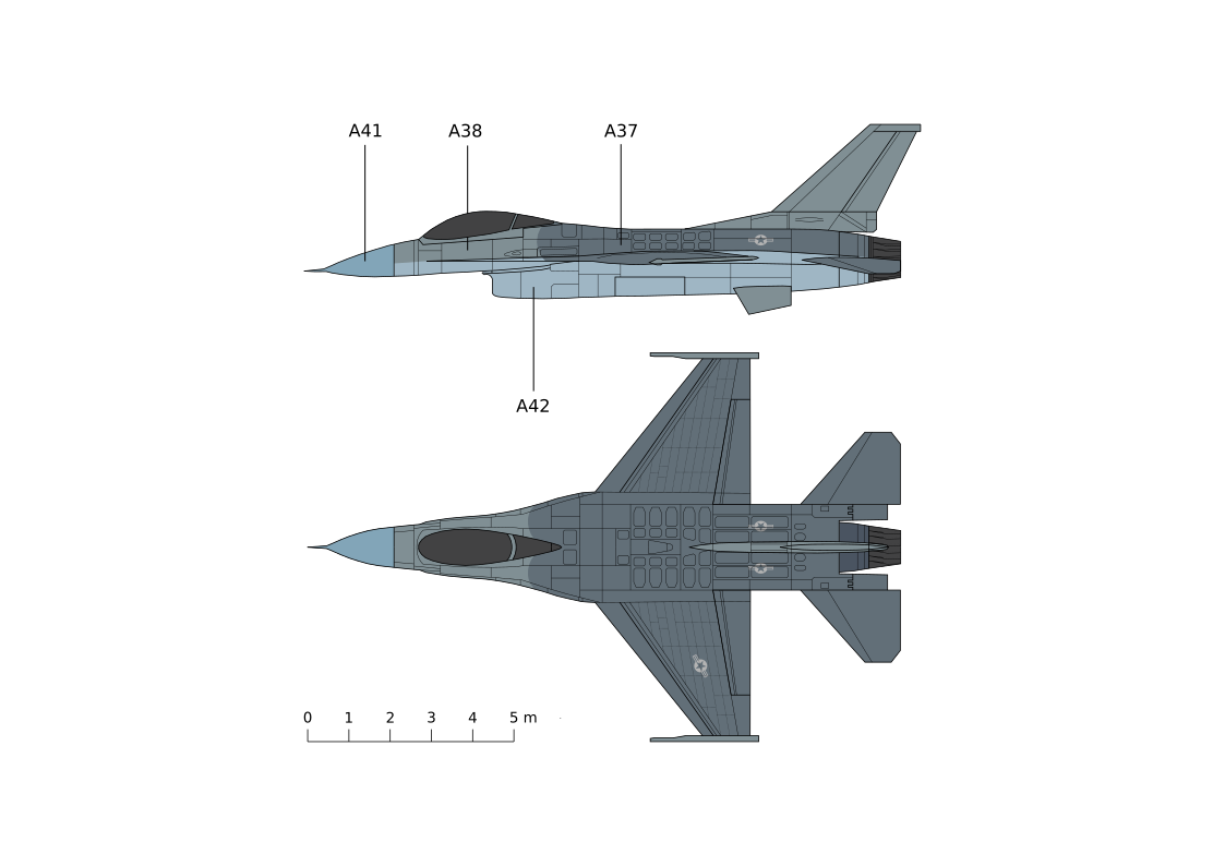 F-16 Fighting Falcon - US Air Force - Paint Scheme - Pactra